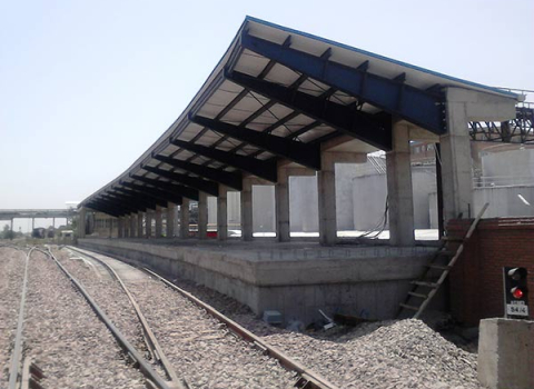 Laying the Secondary railway track of paksan company