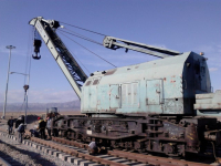 Switch installation and welding of Northeast railway track