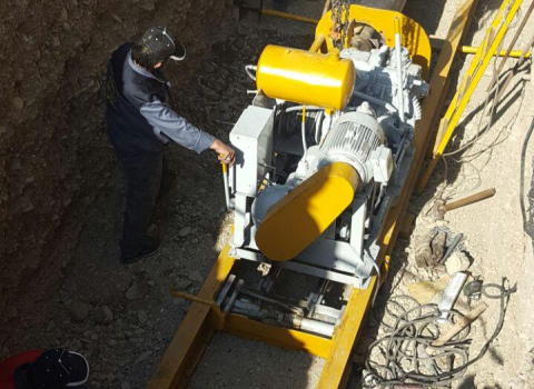 Piping operations (drilling and intubation) of the general warehouses of the Customs of West Tehran